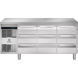 Electrolux koelwerkbank - 440lt, 9 laden, vlak bovenblad