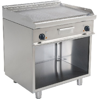 Saro elektrische bakplaat geribbeld E7/KTE2BAR