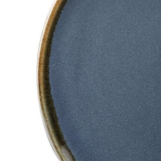 Olympia Kiln ronde coupeborden blauw 17,8cm
