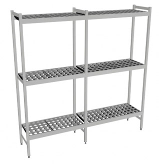 Fermostock 6611 - 3 etages - 1650x460x1800 mm (bxdxh)