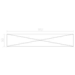 Fermostock 6611 - 3 etages - 1950x360x1685 mm (bxdxh)