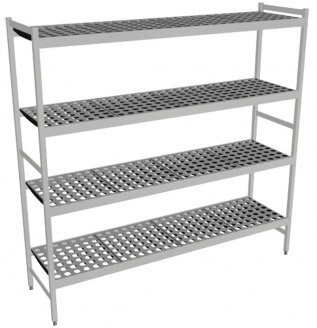 Fermostock 6611 - 4 etages - 1740x460x1800 mm (bxdxh)