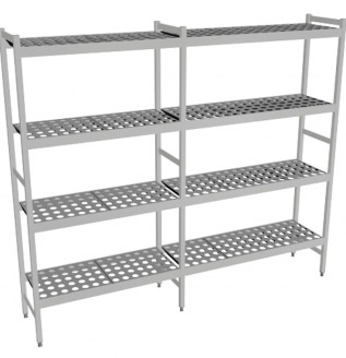 Fermostock 6611 - 4 etages - 1890x460x1800 mm (bxdxh)