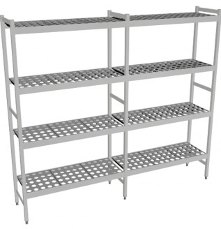 Fermostock 6611 - 4 etages - 2130x460x1800 mm (bxdxh)