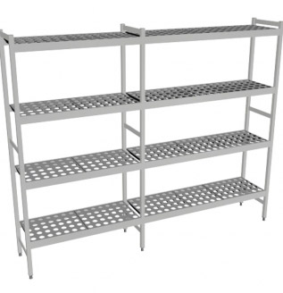 Fermostock 6611 - 4 etages - 2190x460x1800 mm (bxdxh)