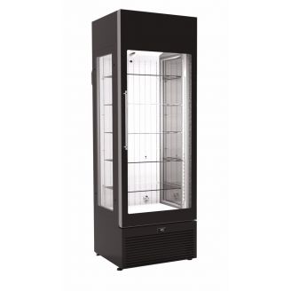 Framec zwarte glasdeur display / koelkast - 317 liter