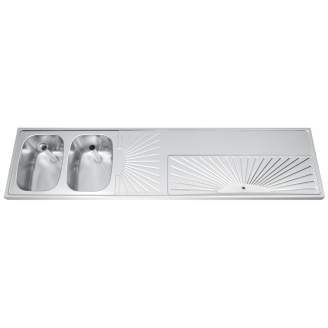 Franke buffetblad SUN-LINE, zonnestraal design, bak links, SU-BB200-2