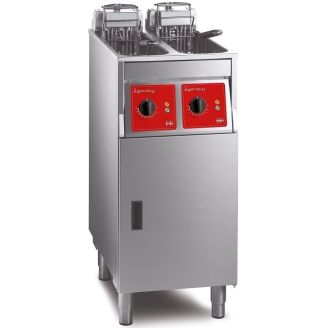 FriFri SuperEasy 422 twin tank op kast met filter [2x7,5-9L / 2x7,5kW]