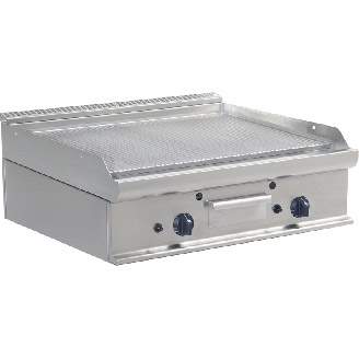 Saro gas geribbelde dubbele bakplaat E7/KTG2BBR