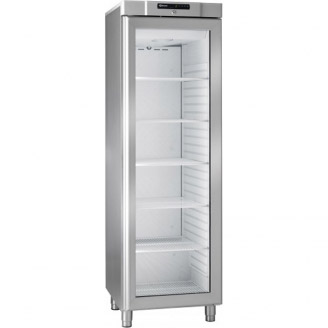 Gram COMPACT koelkast met glasdeur KG 410 RG L1 6W - RVS
