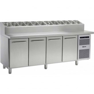 Gram GASTRO 07 K 2207 CSG prep table - 4 deuren en 12 x 1/3 GN