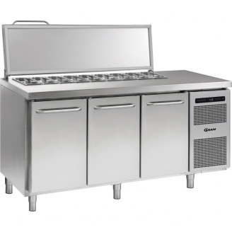Hoshizaki GASTRO 07 K 1807 CSG SL saladi&euml;re - 3 deuren en 7 x 1/3 GN