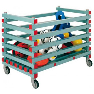 REA Kunststof stockagewagen - 1200x700x930mm - 90mm opening - Groen