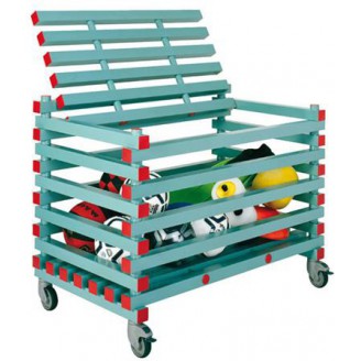 REA Kunststof stockagewagen - 1200x700x930mm - 90mm opening - Groen