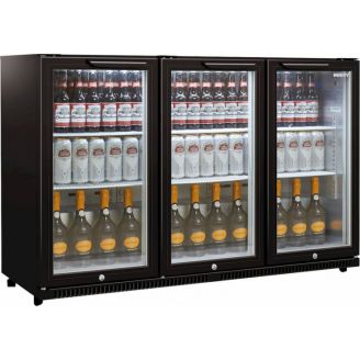 Husky barkoeling - 3 deurs - 350 liter - zwart