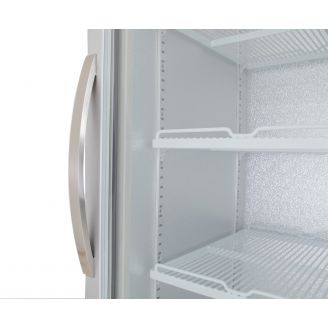 Husky glasdeur vriezer - 378 liter - wit/zilver