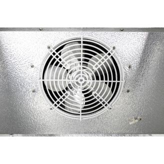 Husky glasdeur vriezer - 378 liter - wit/zilver