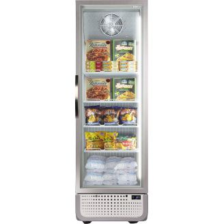 Husky glasdeur vriezer - 378 liter - wit/zilver