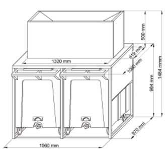 Brema Bunker - rollerbins - DRL BIN100 VM