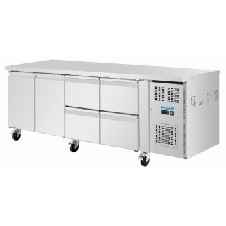 Polar U-Series koelwerkbank - 4 lades & 2 deuren - 284 liter - UA104