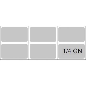 Kronus BKX12 ingredi&euml;ntenkoeling - 4 x 1/3 GN - RVS deksel
