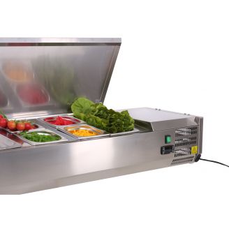 Kronus BKX12 ingredi&euml;ntenkoeling - 4 x 1/3 GN - RVS deksel
