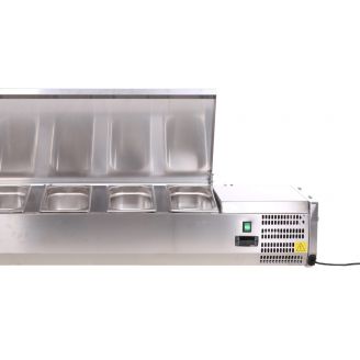 Kronus BKX12 ingredi&euml;ntenkoeling - 4 x 1/3 GN - RVS deksel