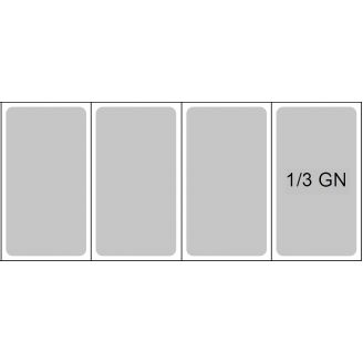Kronus BKX12 ingredi&euml;ntenkoeling - 4 x 1/3 GN - RVS deksel