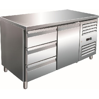 Saro 1-deurs / 3 lades koelwerkbank KYLJA 2110 TN