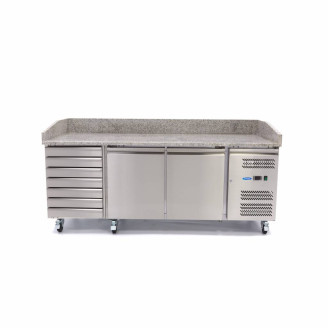 Maxima Pizzawerkbank - 202 cm - 2 Deuren - 7 Laden
