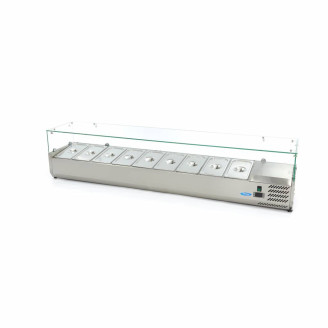 Maxima Opzetkoelvitrine - 200 cm - 9 x 1/3 GN Bakken