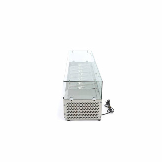 Maxima Opzetkoelvitrine - 160 cm - 7 x 1/3 GN Bakken