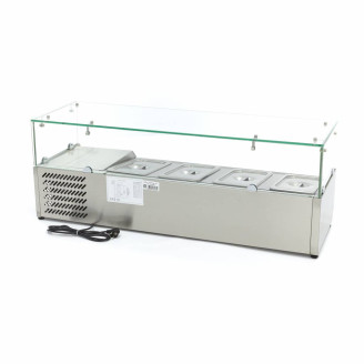 Maxima Opzetkoelvitrine - 120 cm - 4 x 1/3 GN Bakken