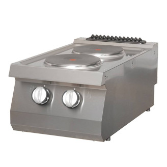 Maxima Heavy Duty Kookplaat - 2 Pitten - Enkel - 70 cm - Elektrisch