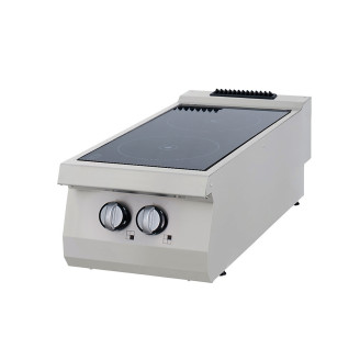 Maxima Heavy Duty Kookplaat - 2 pits - Infrarood - Enkel - 70cm - 400V