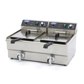 Maxima Frituurpan - 2x 16 L - 2 Manden - met Tapkraan