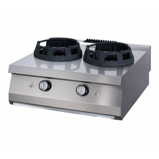 Maxima Heavy Duty Wok Brander - 2 x &Oslash; 28,5 cm Pannenring - Dubbel - 70 cm Diep - Gas