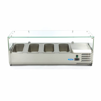 Maxima Opzetkoelvitrine - 120 cm - 4 x 1/3 GN Bakken