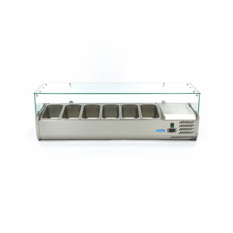 Maxima Opzetkoelvitrine - 140 cm - 6 x 1/3 GN Bakken