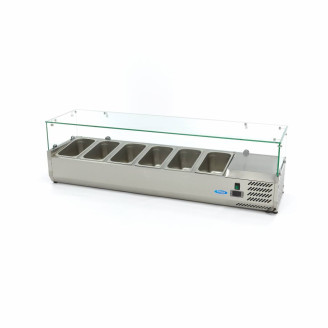 Maxima Opzetkoelvitrine - 150 cm - 6 x 1/3 GN Bakken