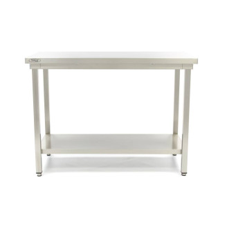 Maxima Werktafel rvs - 120 x 60 cm - Verstelbare Hoogte - met Onderschap