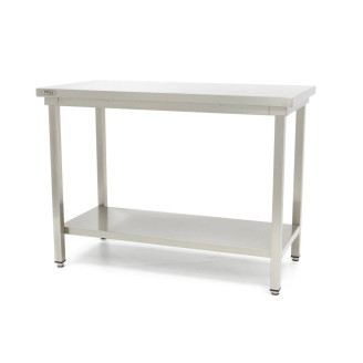 Maxima Werktafel rvs - 120 x 60 cm - Verstelbare Hoogte - met Onderschap