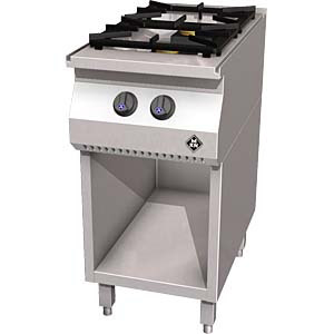 MKN 2-pits Gas kooktafel - staand model 1363404