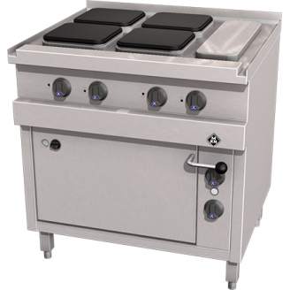 MKN 4-plaats elektrisch fornuis met oven, 2123203