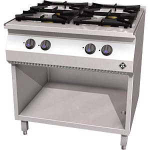 MKN 4-pits Gas kooktafel - staand model 1363402