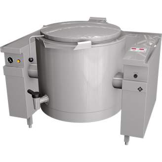 MKN elek. kookketel 150 L (elek. kantelbaar & EcoControl), mengkraan