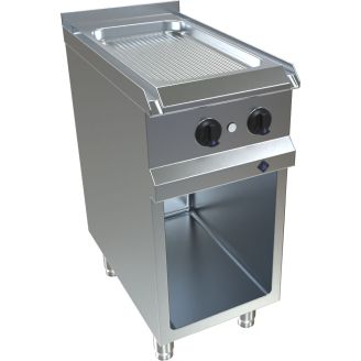 MKN elektrische bakplaat geribbeld | RVS | 4,4 kW