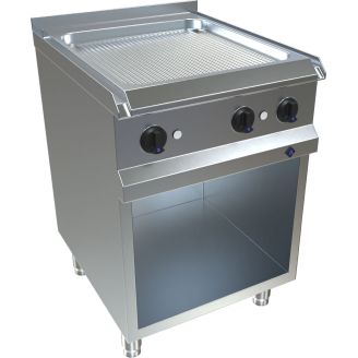 MKN elektrische bakplaat geribbeld | staal | 9,6 kW