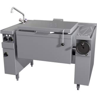 MKN elektrische braadslede 2/1 GN, 80 L, handmatig kantelbaar
