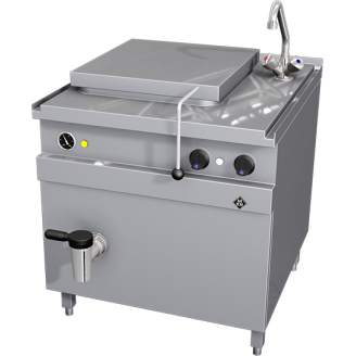 MKN elektrische kookketel 130L, 2x 1/1GN 200 mm, mengkraan